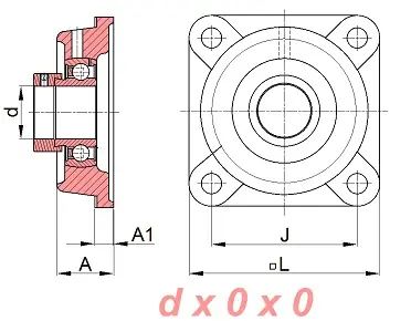 Premium Zespół z oprawą żeliwną ESF.206 SNR